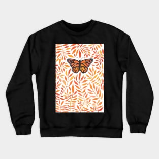 Monarch in the Orange Leaves Crewneck Sweatshirt